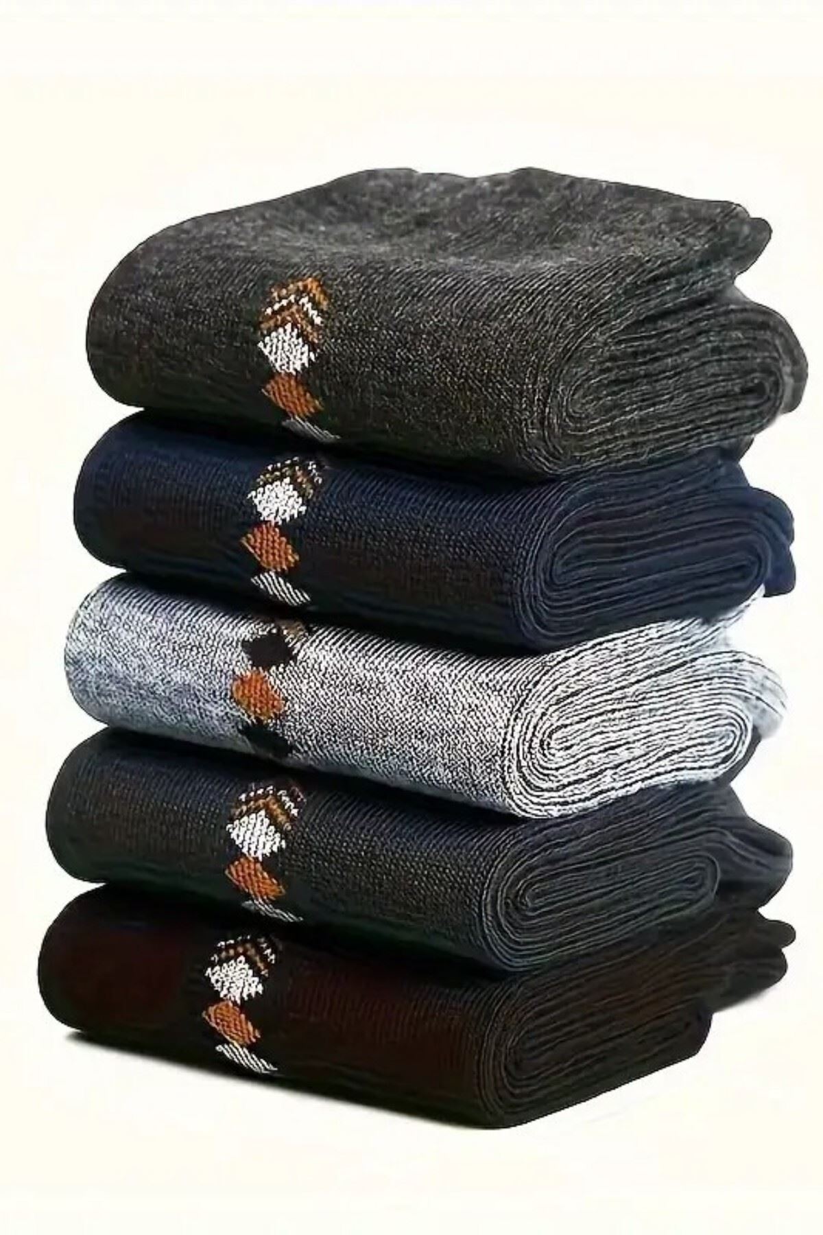 Erkek 10 Çift Günlük Sıkmayan Boğazlı Terletmez Çorap Çok Renkli