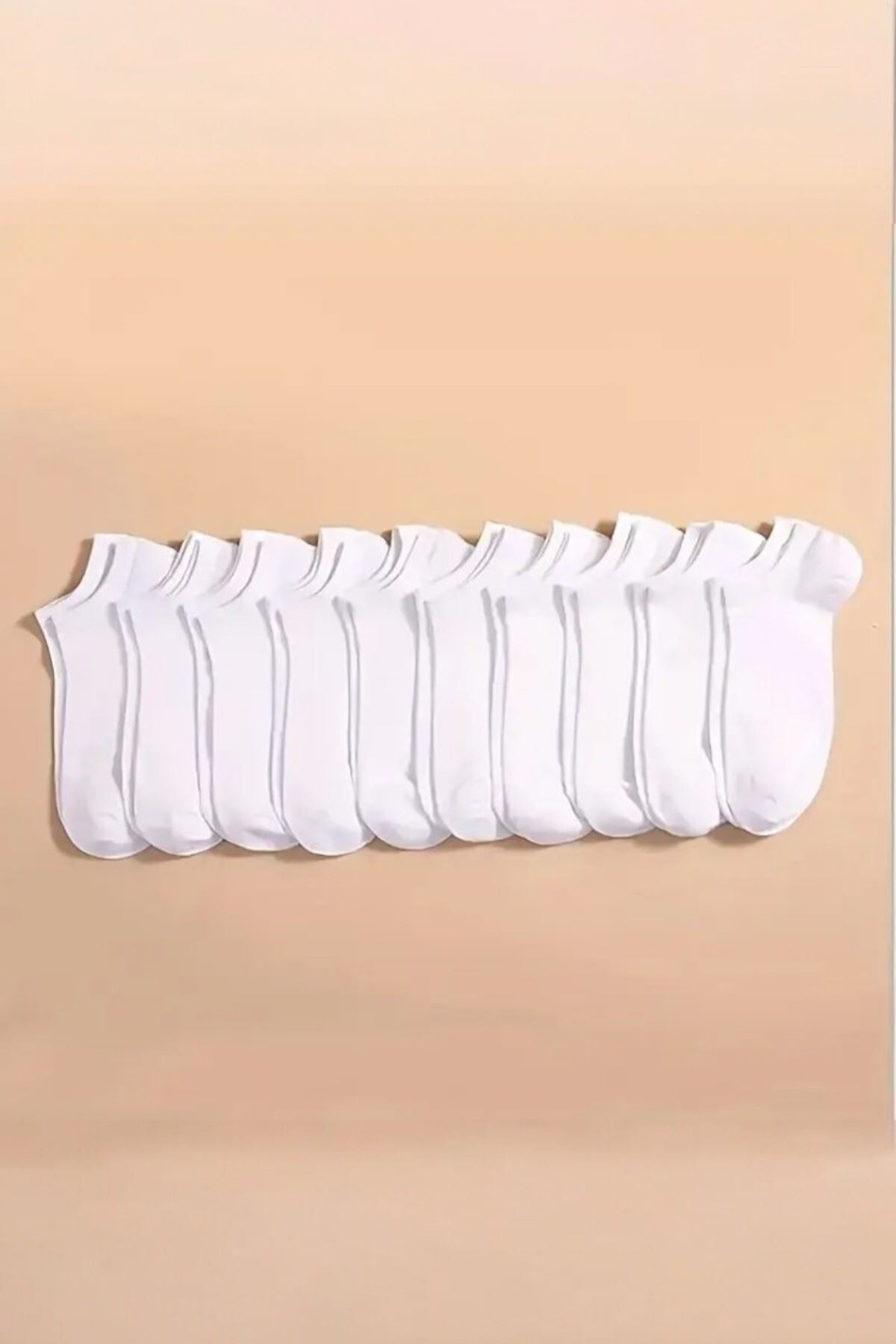 20 Çift Pamuklu Günlük Kullanıma Uygun Kısa Patik Çorap