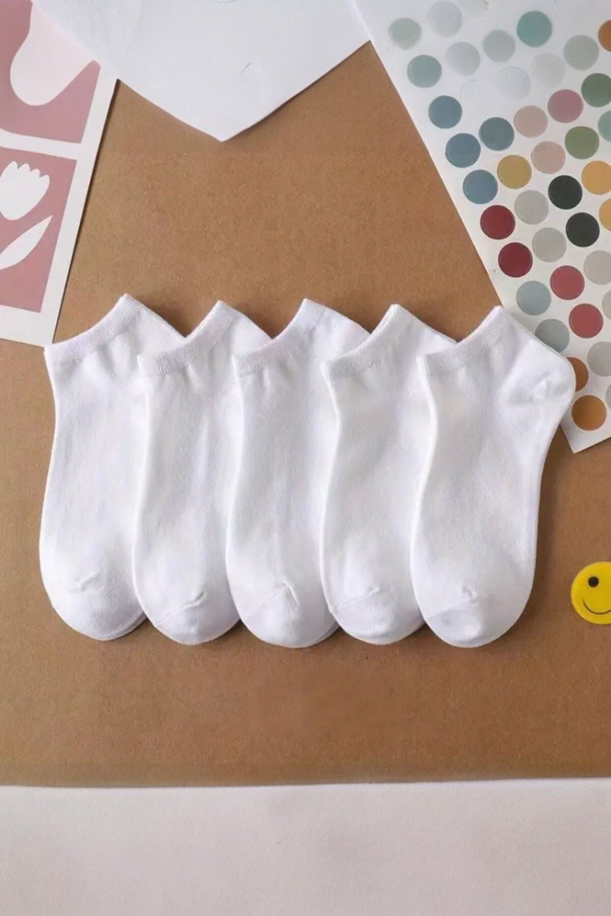 Hitit Sock Erkek 10 Çift Premium Kalite Pamuklu Düz Patik Siyah Beyaz