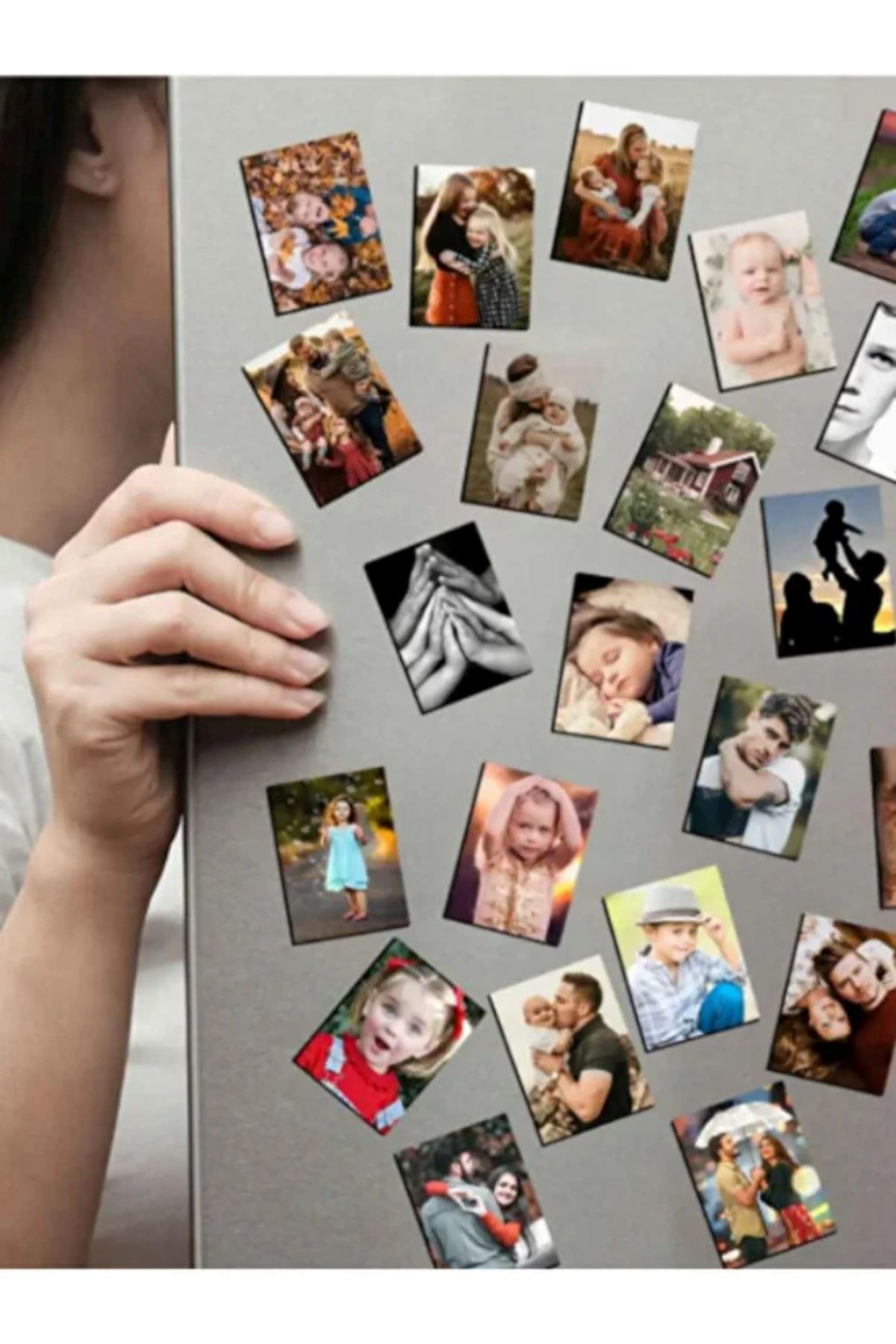 Kişiye Özel 9 Adet Fotoğraf Seti Magnet Mıknatıslı Demir Olan Her Yüzeye Yapıştır 6x9 cm