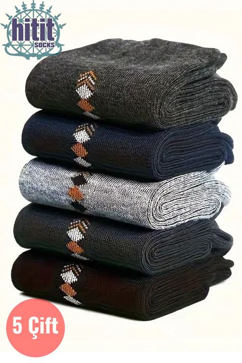 Erkek 5 Çift Casual Sıkmayan Boğazlı Terletmez Kokusuz Soket Çorap