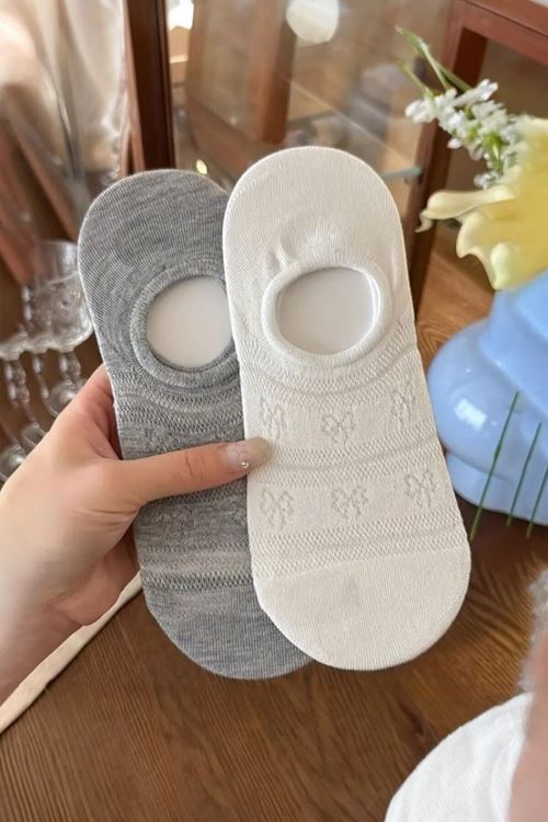 Kadın 4 Çift Premium Kalite Kelebek Desenli Babet Çorap