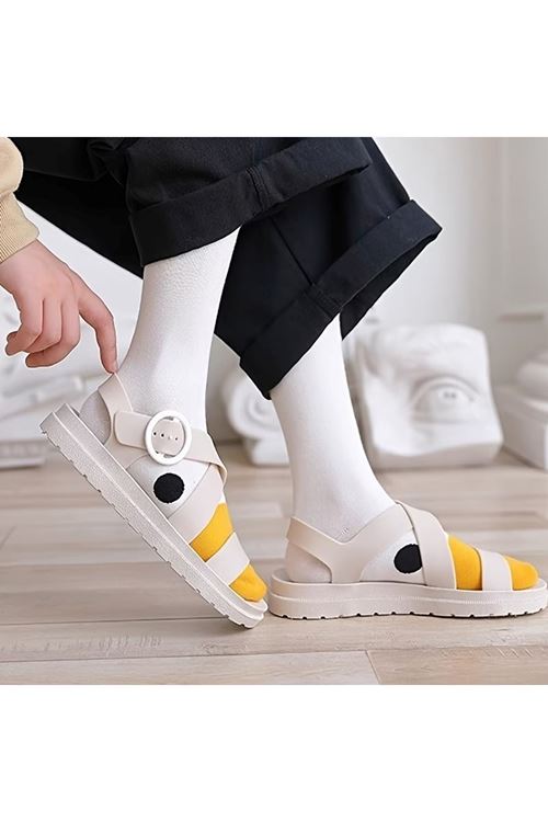 Hitit Socks Unisex 4 Çift Ördek Başı Desenli Çorap Ördek Desenli Uzun Soket Çorap 36-44 ARası